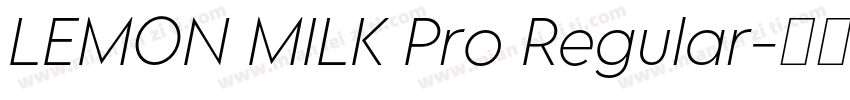 LEMON MILK Pro Regular字体转换